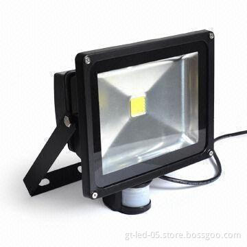 50W PIR Motion Sensor LED Floodlight with 10/20/30/50W Power and EMC/SAA/C-tick Marks